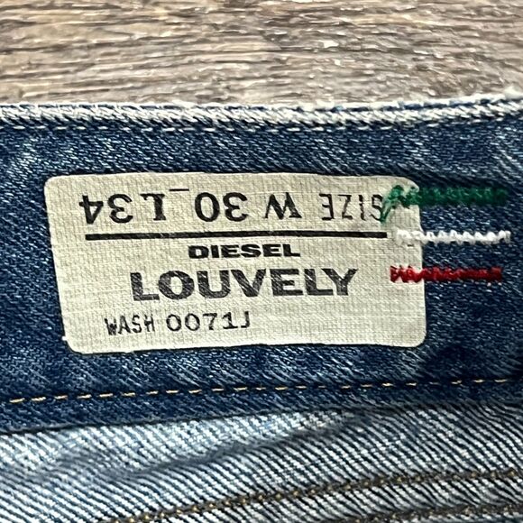 Diesel Louvely Low Rise Flare Jeans 0071J Wash Size 30 Y2K Vintage - Picture 6 of 11
